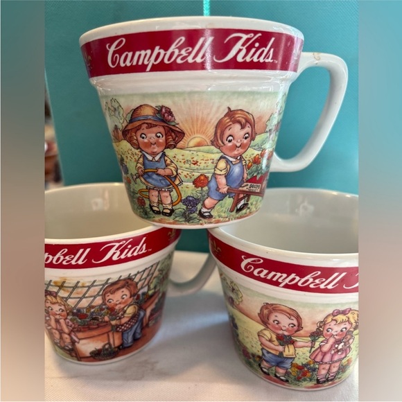 Campbell kids coffee mugs set of 3 - Picture 1 of 2